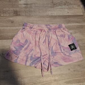 Juicy by Juicy Couture Size S Pink Tie Dye Shorts Drawstring Elastic